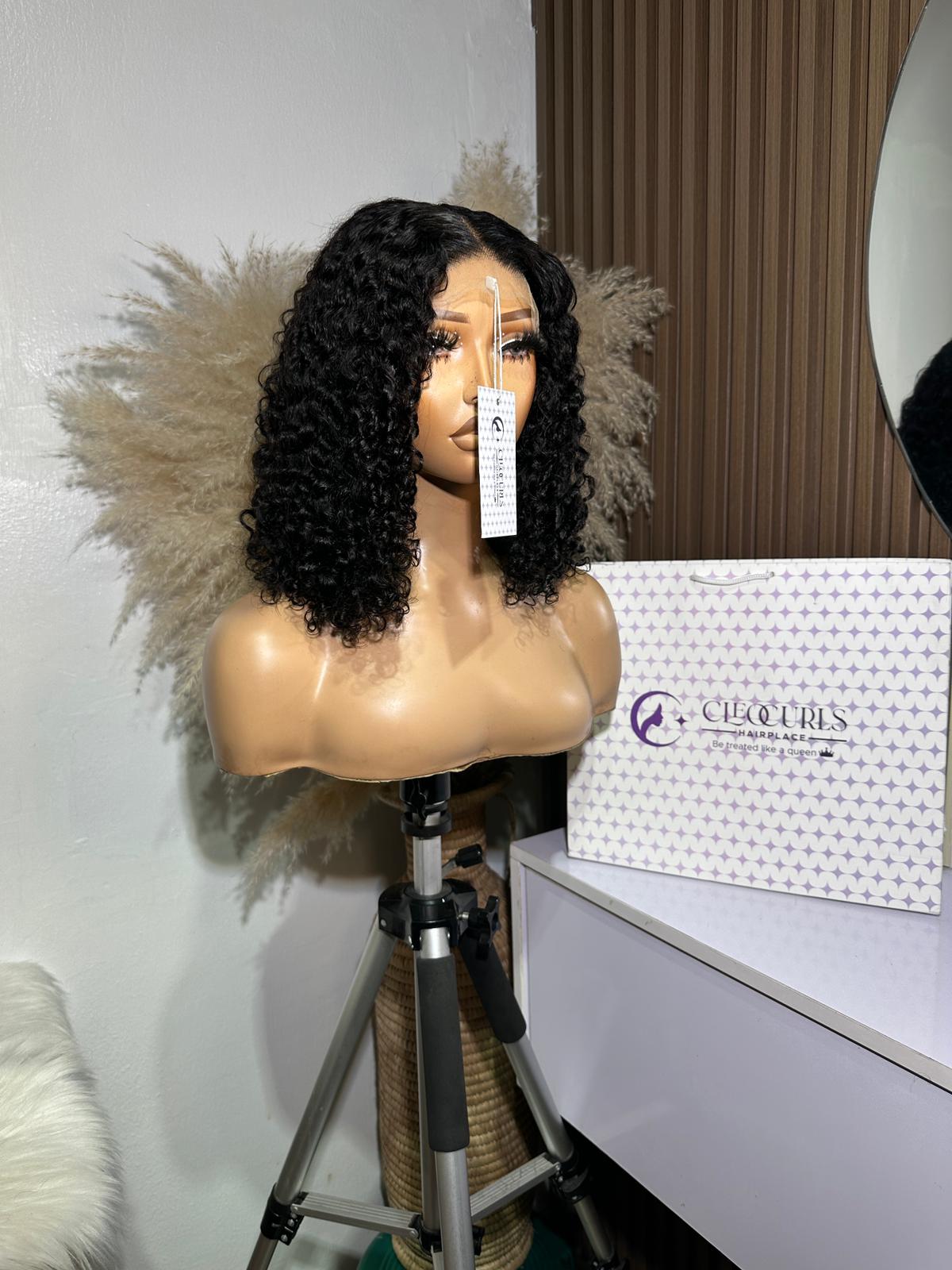 16inches Burmese curl with 5by5 closure