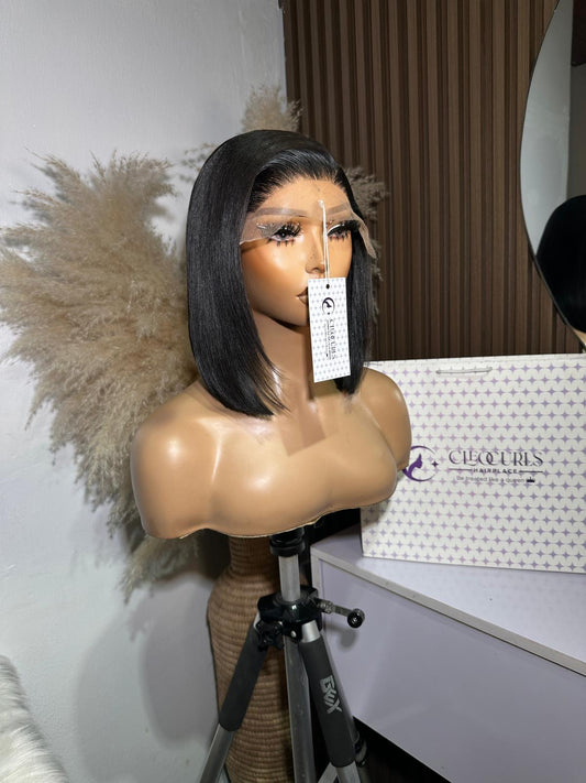 10inches sdd bone straight paired with 5by5 closure